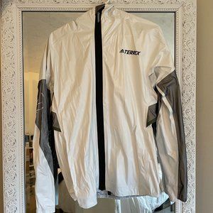 adidas Women's Terrex Agravic Light Waterproof Pro Trail Running Rain Jacket